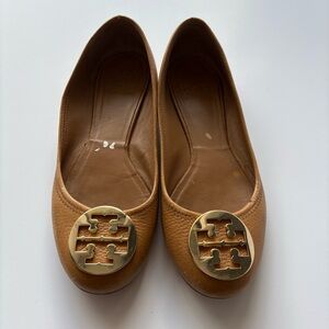 Tory Burch Tan Ballet Flats Size 8.5